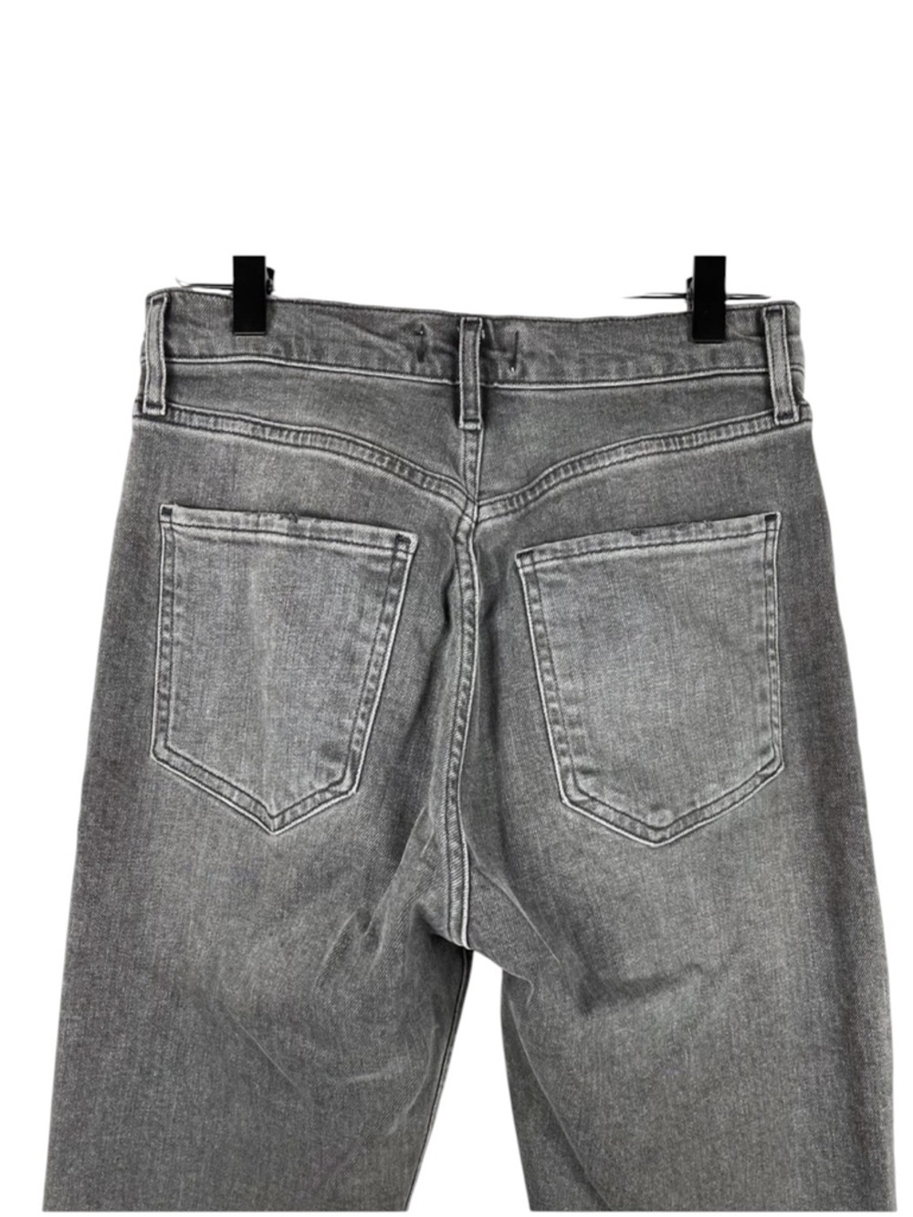 Agolde Riley Jeans Gray Button Fly Ankle Cropped High Rise Straight
Leg Sz 28 - Picture 6 of 7